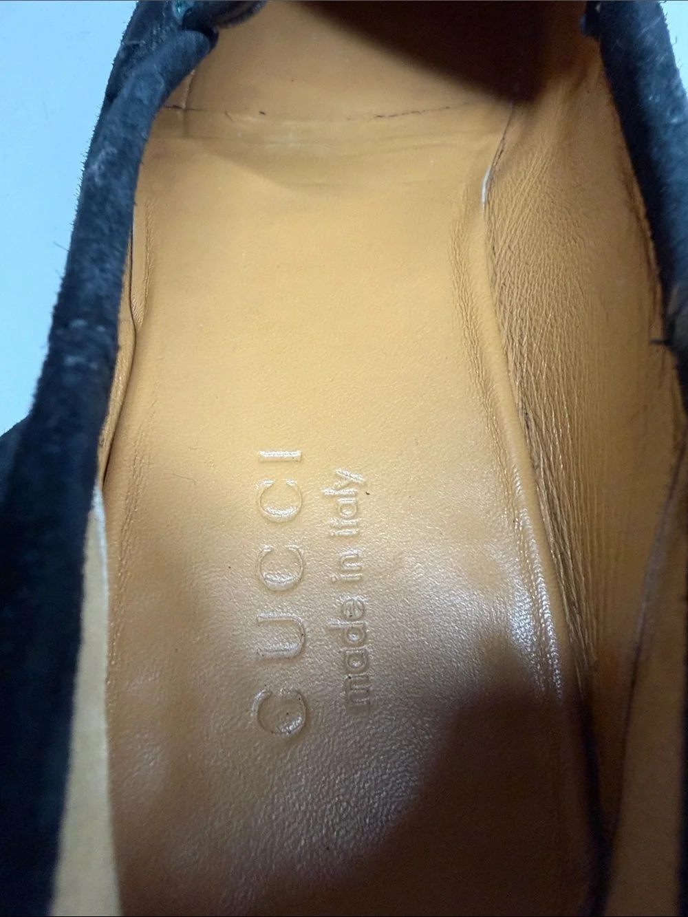 Gucci Web Black Suede Horesbit Loafers Mens Size UK 7 US 8